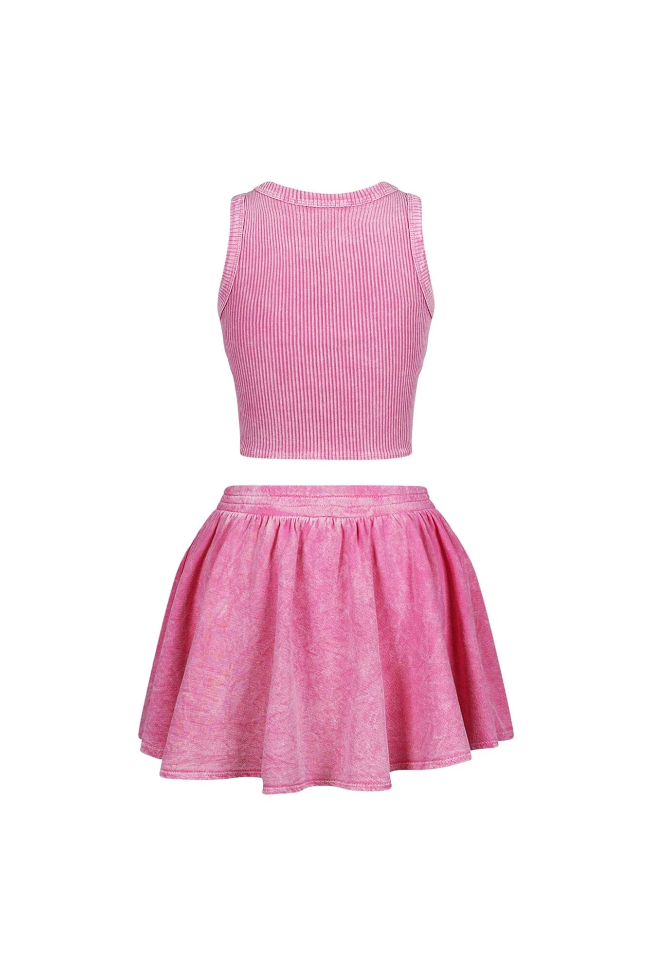 Summer Breeze Mineral Washed Top & Skirt SET - Image 8