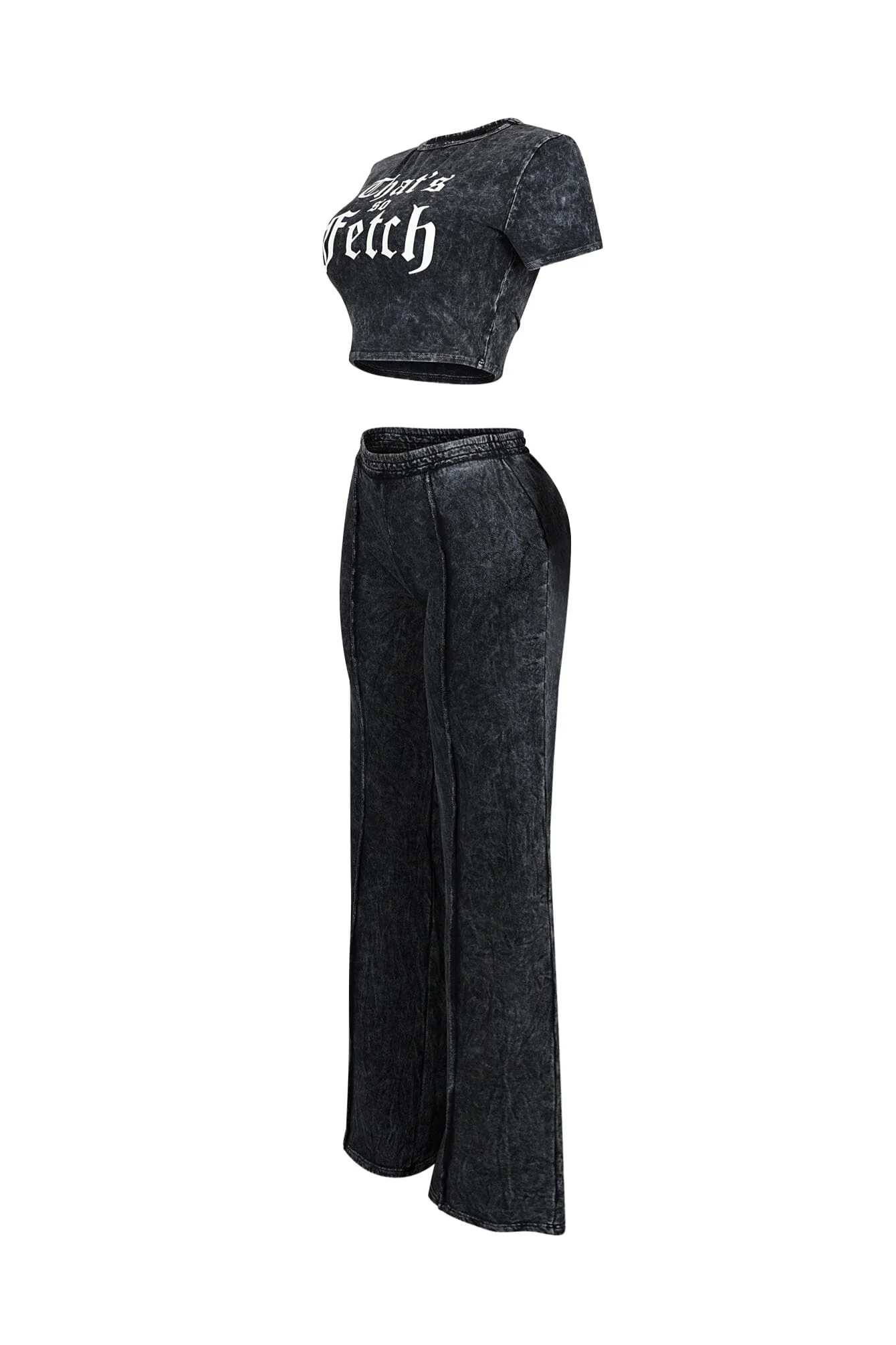 That's So Fetch Mineral Washed Top & Pants SET - Image 4
