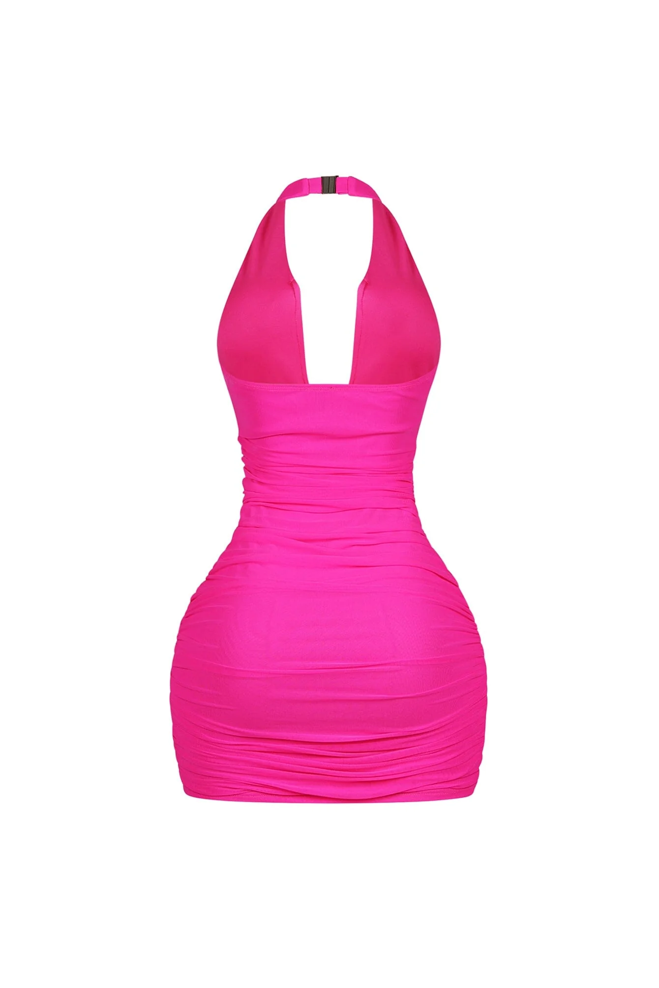 Theodora Sculpted Halter Mini Dress - Image 10