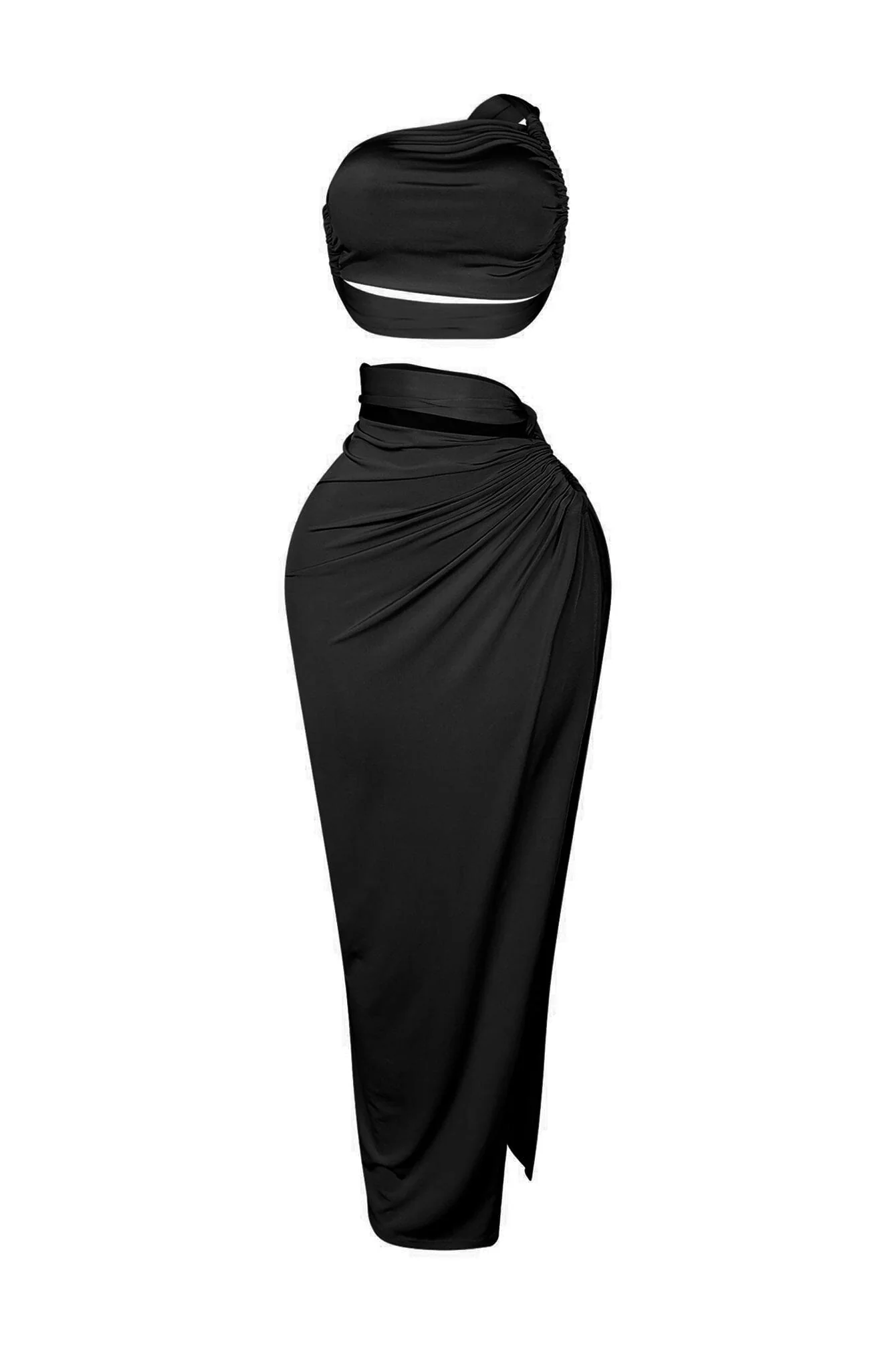 Truth Is Out One Shoulder Top & Skirt SET - Image 5