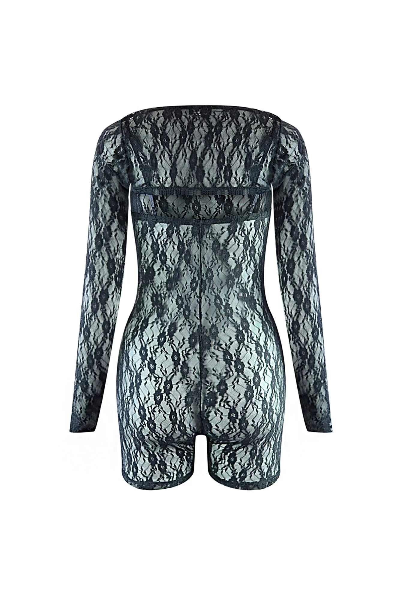 Twist Of Faith Lace Cami Romper & Bolero SET - Image 5