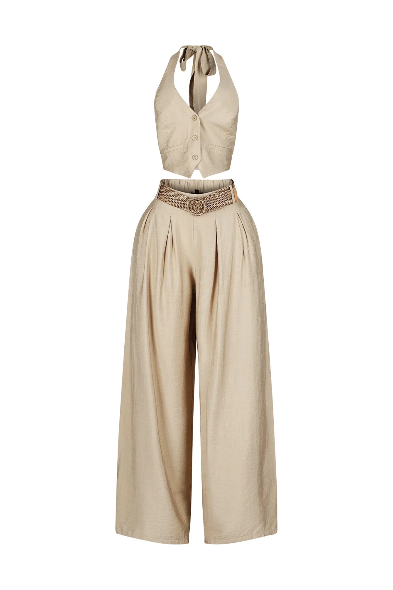 Vienna Halter Vest & Pants SET - Image 3