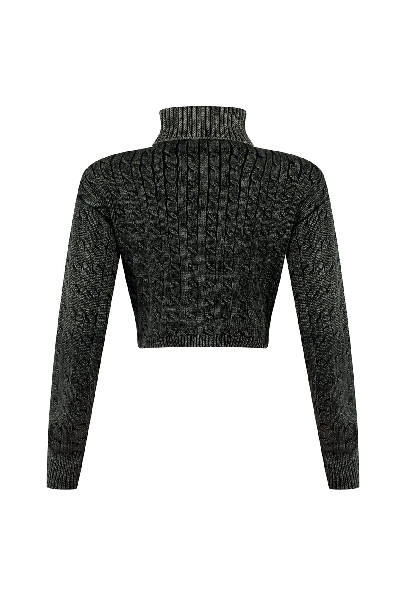 Vittoria Turtle Neck Cable Knit Sweater - Image 6