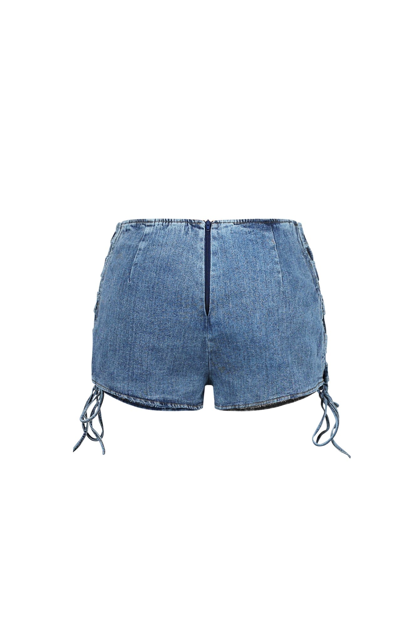 Vivienne Denim Lace Up Shorts - Image 5